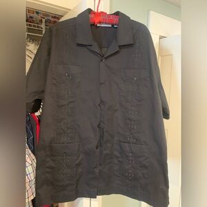 Cubavera Black Shirt